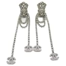 Chanel Silver Clip Earrings