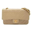 Sac à épaule à chaîne Chanel Matelassé Double Flap