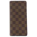 Portefeuille long en toile Damier Louis Vuitton