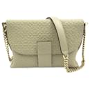 Loewe Chain Shoulder Bag in Khaki Calfskin