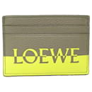 Portefeuille en cuir marron Loewe