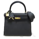 Sac à main Hermes Kelly 25 noir - Hermès