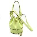 Loewe Small Balloon Yellow Leather Shoulder Bag