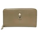 Fendi Beige Leather Long Wallet