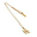 Yves Saint Laurent LOVE 669087 Collier Pendentif Plaqué Or