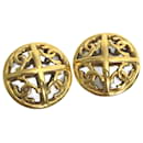 Chanel 93P Vintage Gold Clip Earrings