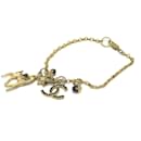 Bracciale placcato oro Chanel CC Mark 01A