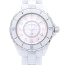 Chanel J12 Pink Shell Quartz Watch