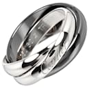 Cartier Trinity Band Ring in White Gold and Ceramic