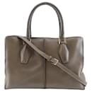 Tod's Brown Calfskin Handbag