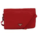 PRADA Shoulder Bag Nylon Red Auth 79904 - Prada