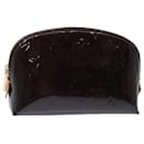 LOUIS VUITTON Neceser Cosmético Monogram Vernis Amarante M91495 Auth 81165 - Louis Vuitton