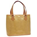 LOUIS VUITTON Bolso de Mano Monogram Vernis Houston Beige M91004 LV Auth ep4651 - Louis Vuitton