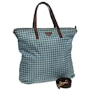 PRADA Borsa a mano in nylon 2 vie azzurro chiaro B2600G Auth 80981 - Prada