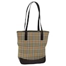 Burberrys Nova Check Tote Bag aus Canvas Beige Auth ep4730 - Autre Marque