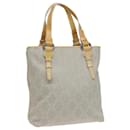 CELINE Macadam Canvas Tote Bag Yellow Light Blue Auth bs15626 - Céline