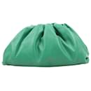 Bottega Veneta Smooth Butter Calf The Pouch Oversized Clutch in Green