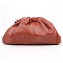 Bottega Veneta Smooth Butter Calf The Pouch Oversized Clutch in Rust