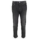 Jeans droit en denim gris Dolce & Gabbana