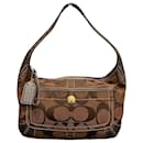 Coach Signature Canvas Leather Shoulder Bag 11290 in Good Condition - Autre Marque