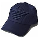 Emporio Armani Men's Baseball Cap Eagle Blue - Autre Marque