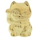 K18YG Lucky Cat Figurine Antique in Excellent Condition - Autre Marque