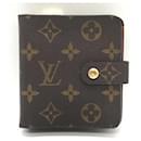 Louis Vuitton Monogram Compact Zip Wallet M61667