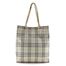 Sac fourre-tout Burberry Nova Check en toile en bon état