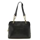 Bolso tote negro de piel de caviar Chanel