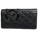 Chanel Cambon Line Leather Long Wallet in Fair Condition - Autre Marque