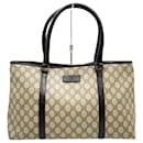 Gucci GG Supreme Brown Tote Bag