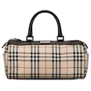 Borsa a mano a quadri marrone Burberry