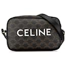 Bolsa mensageiro Triomphe média preta Celine - Céline