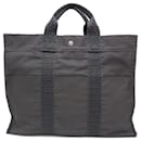 Hermes Tote MM Bag Air Line Nylon Canvas in Gray - Hermès