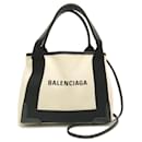 Balenciaga Navy Cabas XS Handbag