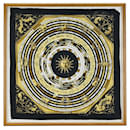 Hermes Carre 45 DIES ET HORE Astrology Sun Framed Scarf - Hermès