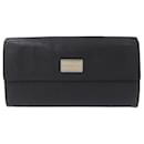 Bvlgari Leather Double Flap Long Wallet 25556 in Very Good Condition - Autre Marque