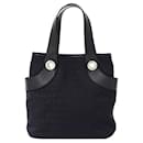 Sac fourre-tout en toile noire Bvlgari pour femmes - Bulgari