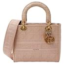 Christian Dior Pink Canvas Handbag