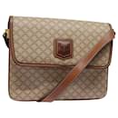 CELINE Macadam Canvas Shoulder Bag Beige Auth 81365 - Céline