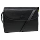 Bolso de Hombro Burberrys de Cuero Negro Auth ep4638 - Autre Marque