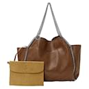 Bolsa tote de couro marrom feminina Stella McCartney - Stella Mc Cartney