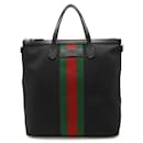 Borsa tote Gucci Sherry Line con striscia Web