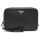 Prada Saffiano Travel Clutch Handbag