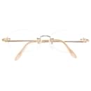 K18 Pink Gold and K14 White Gold Ruby Glasses 52-17-135 in Good Condition - Autre Marque