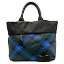 Sac à main en nylon tartan réversible 2WAY Prada en très bon état - Autre Marque