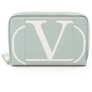 Valentino Go Logo Pouch  Leather Long Wallet in Great Condition