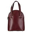 Cartier Wine Red Leather Handbag