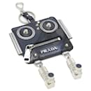 Prada Saffiano Robot Key Ring Coin Purse