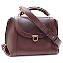 Braune Lederhandtasche Salvatore Ferragamo